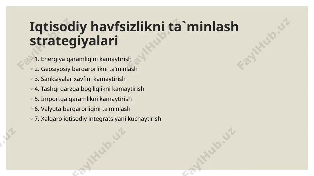 ozarbayjon respublikasining iqtisodiy xavfsizligi - Page 5