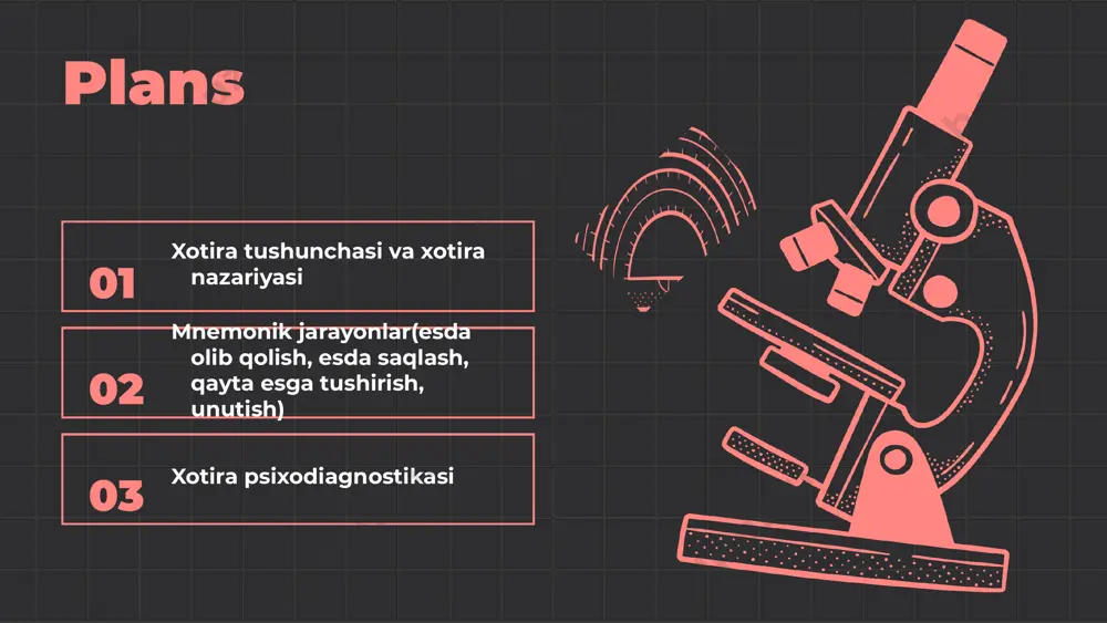 ash va qayta tiklash. qabul qilish bosqichida ma'lumotlar sensor organlar orqali qabul qilinadi, saqlash bosqichi esa ma'lumotlarning uzoq muddatli yoki qisqa muddatli xotirada saqlanishini ta'minlaydi. qayta tiklash bosqichida esa saqlangan ma'lumotlar tiklanadi va eslanadi. har bir jarayonning o'ziga xos xususiyatlari mavjud. masalan, qabul qilish jarayoni qisqa muddatli xotiraga asoslanadi va ko'pincha sezgirlik va e'tiborni talab qiladi. saqlash jarayoni esa ma'lumotlarni uzoq muddatda saqlash uchun mustahkamlanadi, masalan, takrorlash yoki kontekstual bog'lanish orqali. qayta tiklash esa eslatmalar va asoslarga bog'liq bo'lib, ma'lumotlarni eslashda yordam beradi. xotira jarayonlari psixologik jihatdan juda muhimdir, chunki ular shaxsiy tajribalarimizni va bilimlarimizni shakllantiradi. ular o'zaro aloqalarimizni va muayyan vaziyatlarda qaror qabul qilishimizni ta'sir qiladi. xotira jarayonlari orqali biz o'zimizni va atrofimizdagi dunyoni yaxshiroq tushunamiz. misol sifatida, biror yangi tilni o'rganishda, qabul qilish jarayoni yangi so'zlarni eshitish orqali boshlanadi. saqlash jarayoni esa ushbu so'zlarni o'rganish va ularni yodda saqlashga yordam beradi. nihoyat, qayta tiklash jarayoni yangi o'rgangan so'zlarni …