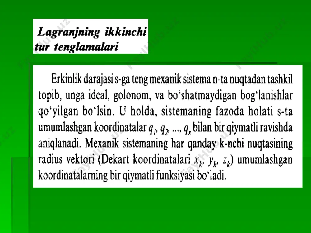 lagranjning ii-tur tenglamasi - Page 2