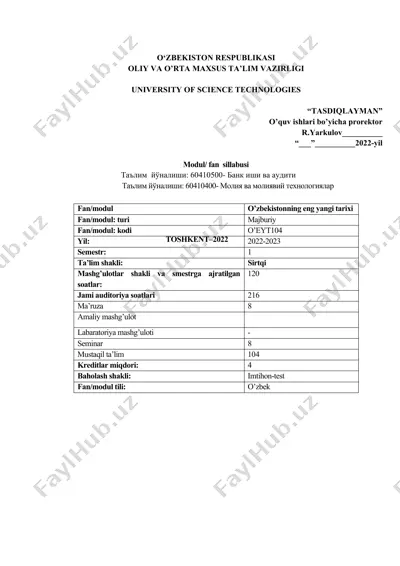 o‘zbekistonning eng yangi tarixi — DOCX