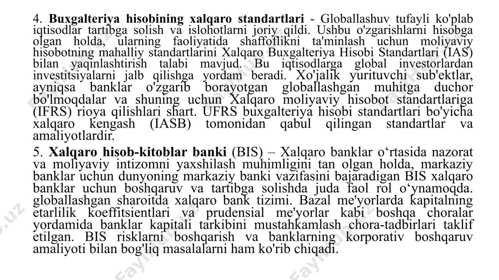 di. fra ning asosiy maqsadi foiz stavkasi riskini himoya qilishdir. misol uchun, agar qarz oluvchi 3 oydan so'ng libor stavkasi bo'yicha olti oy muddatga tashqi tijorat qarzidan (ecb) foydalanishga qaror qilsa, qarz oluvchi fra sotib olishi mumkin, bunda u kredit uchun foiz stavkasini belgilashi mumkin. foiz stavkalarini almashtirish (irs): foiz stavkalarini almashtirish lotinning yana bir misolidir va foiz stavkalari xavfini kamaytirish uchun ishlatiladi. bu ikki kontragent shartnoma muddati davomida pul oqimlarini almashishga rozi bo'lgan moliyaviy operatsiyadir. bir tomon shartli asosiy summa bo'yicha qat'iy belgilangan foiz stavkasini to'lashga rozi bo'ladi va qarshi tomon bir xil shartli miqdor bo'yicha o'zgaruvchan foiz stavkasini to'lashga rozi bo'ladi. irs foiz stavkalari xavfini kamaytirish uchun himoya vositasi sifatida ishlatiladi. xalqaro bank tizimida foiz stavkalari almashinuvi aktivlar majburiyatlarini boshqarishning bir qismi sifatida aktivlar majburiyatlarining mos kelmasligini boshqarish uchun ishlatiladi. irs, shuningdek, banklar uchun tegishli pul oqimlari asosida bo'shliq riskini (mos kelmaslik) himoya qilish uchun o'z aktivlari va …