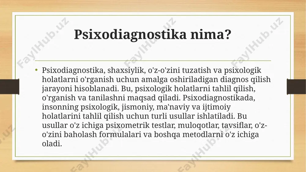 psixodiagnostika. ekspremental psixalogik tatqiqotlar o'tkazish - Page 3