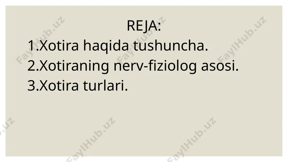 an chiqib, o’sha gapni takrorlayveradilar. miya egiluvchanligining ko’rsatkichi bosh miya po’stlog’ida muvaqqat nerv aloqalarini tezlikda vujudga kelishi, davomli saqlanishi va ulaming tez, oson jonlantirilishi hisoblanadi. muvaqqat nerv aloqalari assosiasiyalarni hosil qiluvchi fiziologik mexanizmdir. assosiasiya bizning xotiramizda mustahkamlangan va ongimizda qayd qilingan ayrim voqea hodisalaming o ’zaro bog’lanishidir. biror buyumni esda olib qolish. boshqa buyumlar bilan bog’lash orqali anlalga oshiriladi. bu o’rinda akademik i.p.pavlovning quyidagi so’zlari juda xarakterlidir. "muvaqqat nerv bog’lanishlari - deb yozadi i. p. pavlov hayvonot olamida va bizning o'zimizda ham b o ’ladigan eng umumiy fiziologik hodisadir. shu bilan birga i psixik hodisa hatndir, turli-tuman harakat; taassurot be ’imasa harflar, so zla r va fikrlar o ’rtasida paydo bo ’ladigan bog’lanishlar-ki, bu bog’lanishlamipsixologlar assosiasiyaiar deb ataydilarn. xotira, ya’ni esda olib qolish, idrok qilinayotgan narsalardan hosil bo’lgan obrazlar o’rtasida assosiasiyalaming yuzaga kelishidan iboratdir. shu bois inson xotirasidagi assosiasiyalar 3 turga ajratiladi. bular yondoshlik assosiasiyasi, o’xshashlik assosiasiyasi va qarama-qarshtlik assosiasiyalaridan …