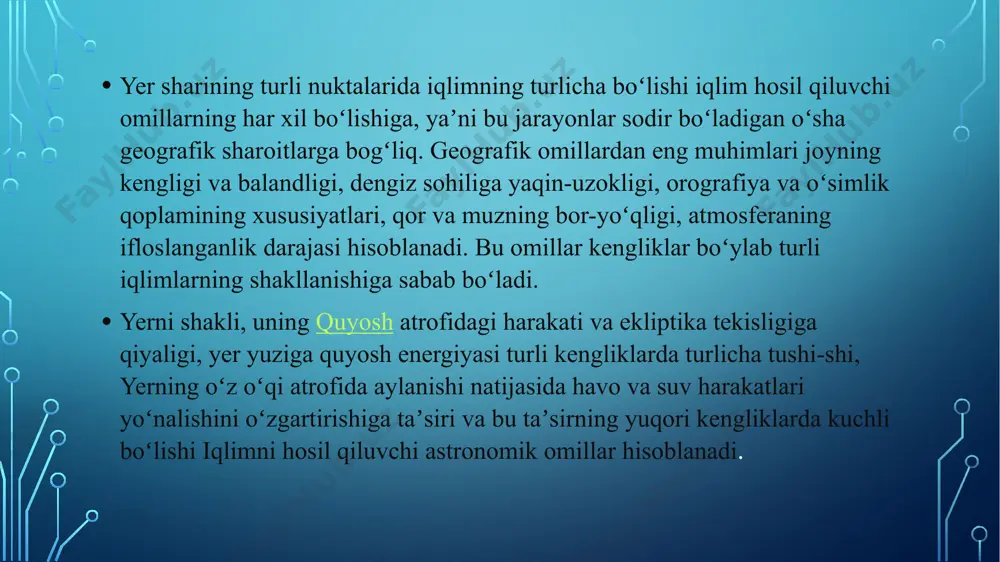 iqlim va ob-havo tushunchlari - Page 5