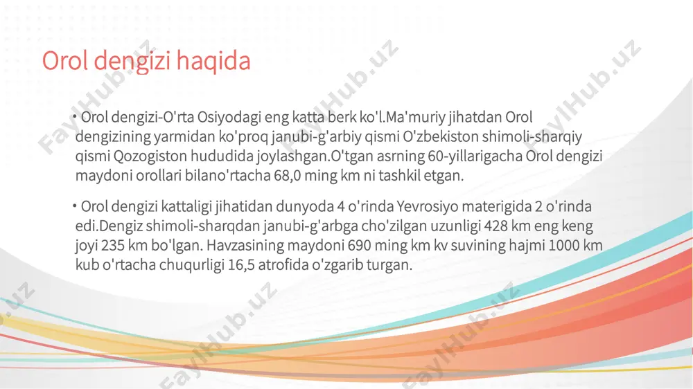 orol dengizi haqida ma'lumotlar - Page 3