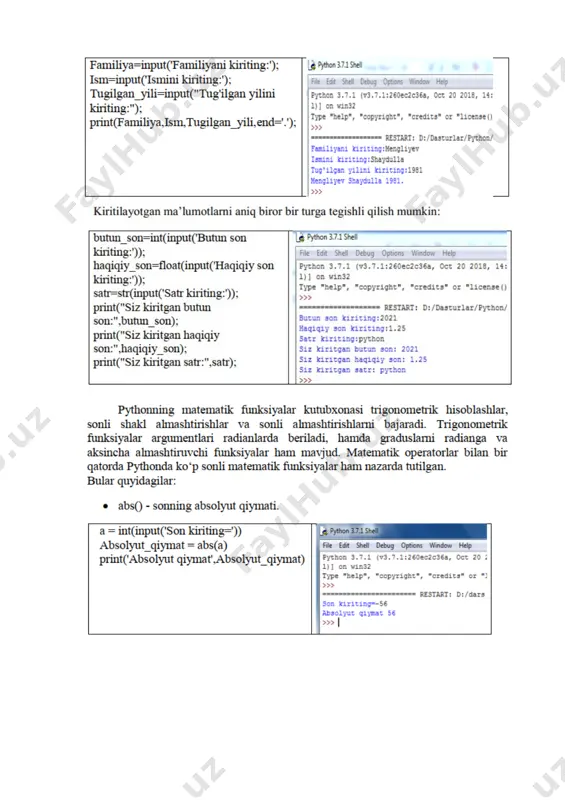 energetika ma'salalari yechishda python dasturlash tili - Page 2