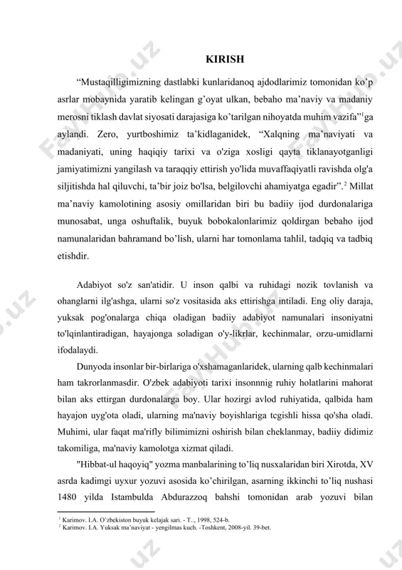 qiladi. "hibbat-ul haqoyiq" yozma manbalarining to’liq nusxalaridan biri xirotda, xv asrda kadimgi uyxur yozuvi asosida ko’chirilgan, asarning ikkinchi to’liq nushasi 1480 yilda istambulda abdurazzoq bahshi tomonidan arab yozuvi bilan ko’chirilgan. dostonning arab yozuvi bilan ko’chirilgan uchinchi nusxasi xvi asr boshlariga mansub. " hibbat-ul haqoyiq "ning asosiy nusxalari turkiya kutubxonalarida, ayrim parchalardan iborat bir nusxasi berlinda saklanmokda. asar 256 bayt, ya’ni 512 misradan iborat, g’azal va turtlik she’r shaklida yozilgan. adib axmad yugnakiy xam barcha o’tgan buyuklar kabi o’z dostonini alloxni madx, etish bilan boshlaydi... darsliklar, ilmiy ishlarda bu doston atroflicha yoritilgan, xatto 1972 yilda filologiya fanlari doktori, qadimshunos, turkolog olim qozoqboy maxmudov "hibabat-ul haqoyiqning akademik nashrini chop ettirdi. unda olim dostonning asli, nasriy bayoni taxliliy matn, izoxli lug’at xamda grammatik va fonetik taxlilni amalga oshirgan. shu paytgacha "hibbat-ul haqoyiq" dostoni bugungi o’zbek tiliga she’riy tarjima kilinmagan edi. ilk islom davrining turkiy tildagi madaniyat obidalari bizgacha juda kam yetib kelgan. hozircha …