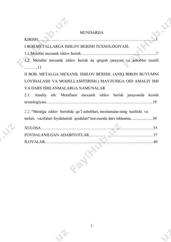 langani, bu masala davlatning, jamiyatning eng muhim ishi ekani ta’kidlandi. “hammamiz aziz farzandlarimiz hayoti va taqdirini o‘qituvchi va murabbiylarga ishonib topshiramiz. mana shunday beqiyos boylik posbonlari, kelajak bunyodkorlari bo‘lgan bu mo‘tabar zotlarga munosib hurmat-ehtirom ko‘rsatishimiz kerak”, – dedi shavkat mirziyoyev. yig‘ilishda bugungi modernizatsiya jarayonlari, islohot va o‘zgarishlar natijadorligi maktab ta’limiga, yangi avlod kadrlarini yetishtirish masalasiga borib taqalayotgani qayd etildi. ma’lum qilinishicha, mamlakat ta’lim-tarbiya tizimini yana-da takomillashtirish, ilm-fan sohasi rivojini jadallashtirish maqsadida prezident farmoni loyihasi ishlab chiqildi. mazkur hujjat regulation.gov.uz portaliga qo‘yilib, barcha hududlarda, mahalliy kengashlarda va maktab jamoalarida ota-onalar ishtirokida keng muhokama qilindi. farmon loyihasida ta’limdagi hozirgi muammolarni hal qiladigan, yaqin besh yilda natijasini ko‘rsatadigan va keyingi taraqqiyot darajasini belgilab beradigan maqsadlar qamrab olingan. insoniyat hayoti va jamiyat taraqqiyotini metalldan tayyorlangan buyumlarsiz tasavvur etish juda qiyin. insonlar temir, mis, kumush, qalay, oltin, simob va qo‘rg‘oshin kabi metal turlaridan juda qadimdan foydalanib kelganlar. hozirgi vaqtda metallardan mashinalar, stanoklar, qurilish konstruksiyalari hamda …