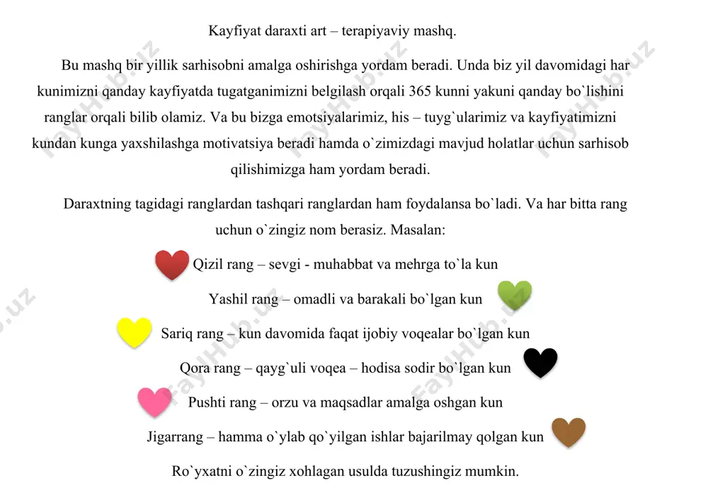 kayfiyat daraxti art – terapiyaviy mashq - Page 2