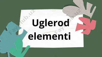 uglerod elementi — PPTX