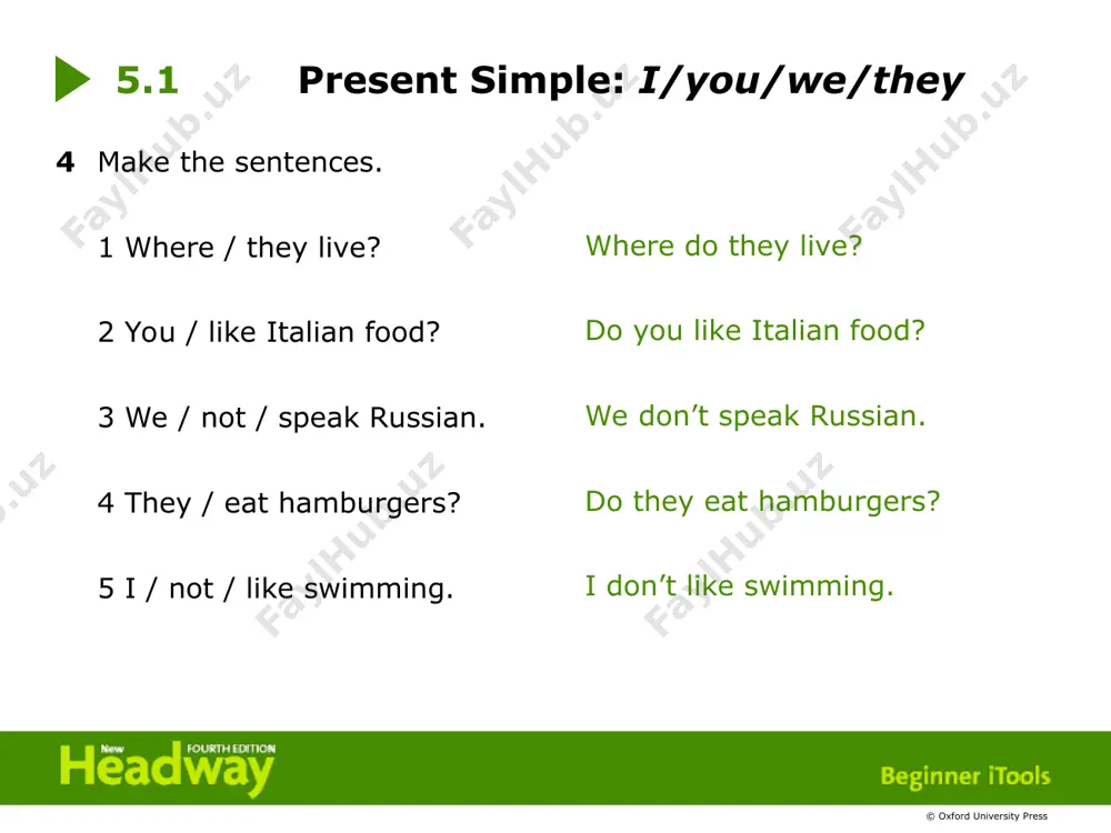 present simple: i/you/we/they - Page 3