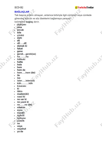 bağlaçlar — PDF