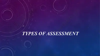 types of assessment — PPTX