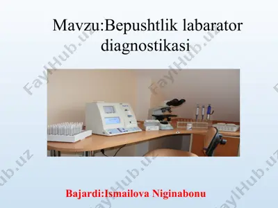 bepushtlik labarator diagnostikasi — PPT