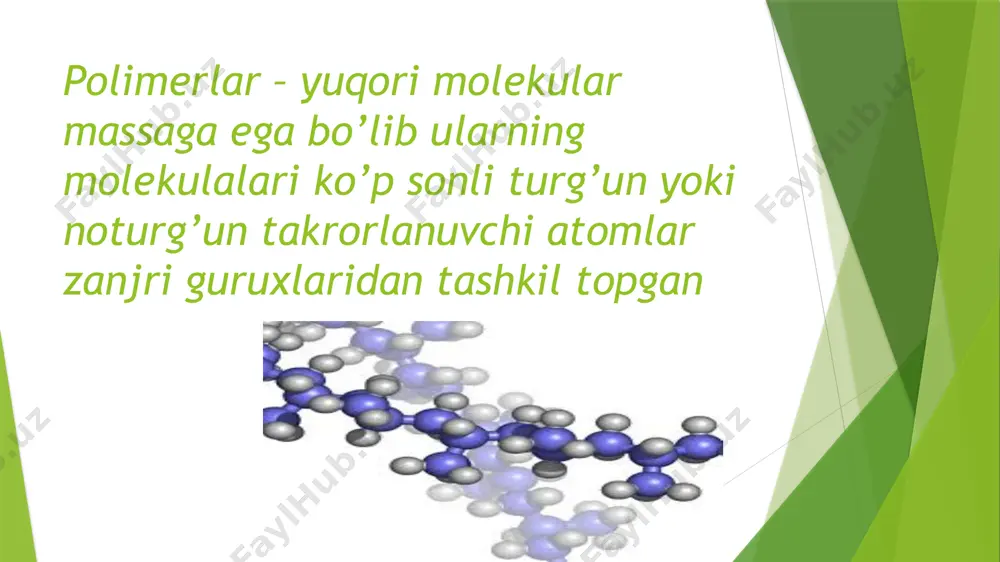 polimerlarning strukturasi va xossalari - Page 5