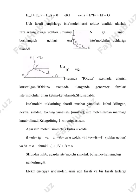 uch fаzаli zаnjirlаr.uch fаzаli sistеmаning e.ю.ksi. istе`mоlchilаrni юlduz usulidа ulаsh - Page 4