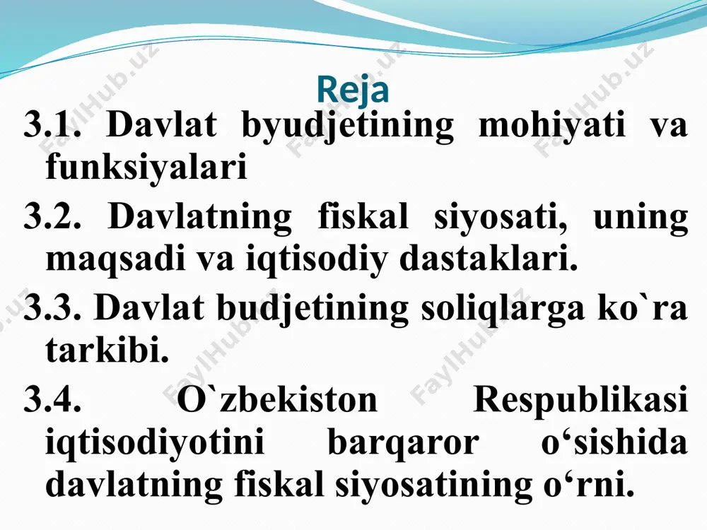 hisoblanadi. davlatning iqtisodiyotdagi roli masalasi ilmiy asosda birinchi marta a.smit tomonidan ko‘rib chiqilgan. uning «xalqlar boyligining tabiati va sabablarini tadqiq qilish haqida» (1776) nomli asarida iqtisodiyotning bozor usullari orqali o‘zini o‘zi tartibga solishining zarurligi ta’kidlab o‘tilgan. a.smitning fikricha, xususiy tovar ishlab chiqaruvchilar bozori davlat nazoratidan to`liq ozod bo‘lishi zarur. a.smit davlatning iqtisodiy jarayonlarga har qanday aralashuvi oxir-oqibatda faqat vaziyatni yomonlashtiradi deb hisoblaydi. haqiqatdan ham importga boj to`lovi milliy ishlab chiqaruvchilarga ustunlik berib, ularning chet el sheriklariga nisbatan raqobatlashuv qobiliyatini oshiradi. ammo bu oxir- oqibatda ishlab chiqarishning ancha yuqori xarajatlari va past sifatining saqlanib qolishiga olib keladi. bundan past sifatli va narxi qimmat tovarlarni sotib olishga majbur bo‘lgan milliy iste’molchilar zarar ko‘radilar. a.smitning «tinch qo‘yish» nazariyasi 1929-1933-yillarda bozor iqtisodiyotiga asoslangan deyarli barcha mamlakatlarni qamrab olgan iqtisodiy inqiroz davrida tanqidga uchradi. iqtisodiy tanazzul va ommaviy ishsizlik davlatning iqtisodiy jarayonlarga aralashuvini kuchaytirishni taqozo qildi. davlatning iqtisodiyotdagi rolini oshirish masalasi j.m.keynsning «ish bilan bandlik, …