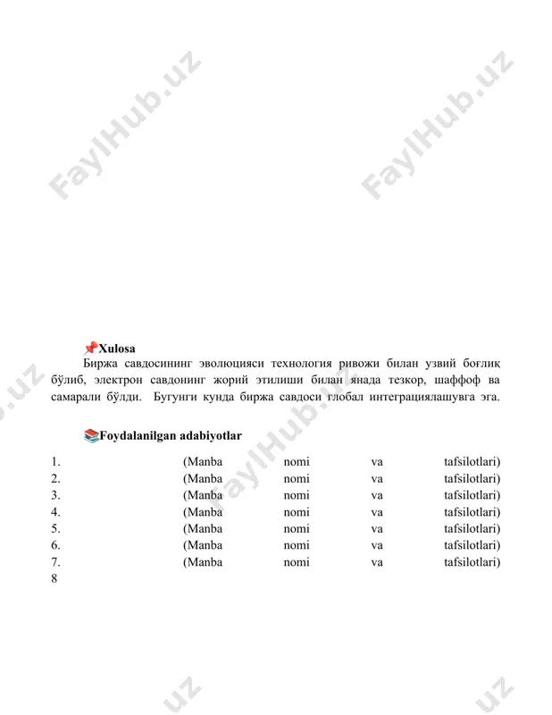 birja savdosi shakllarining evolyutsiyasi - Page 5