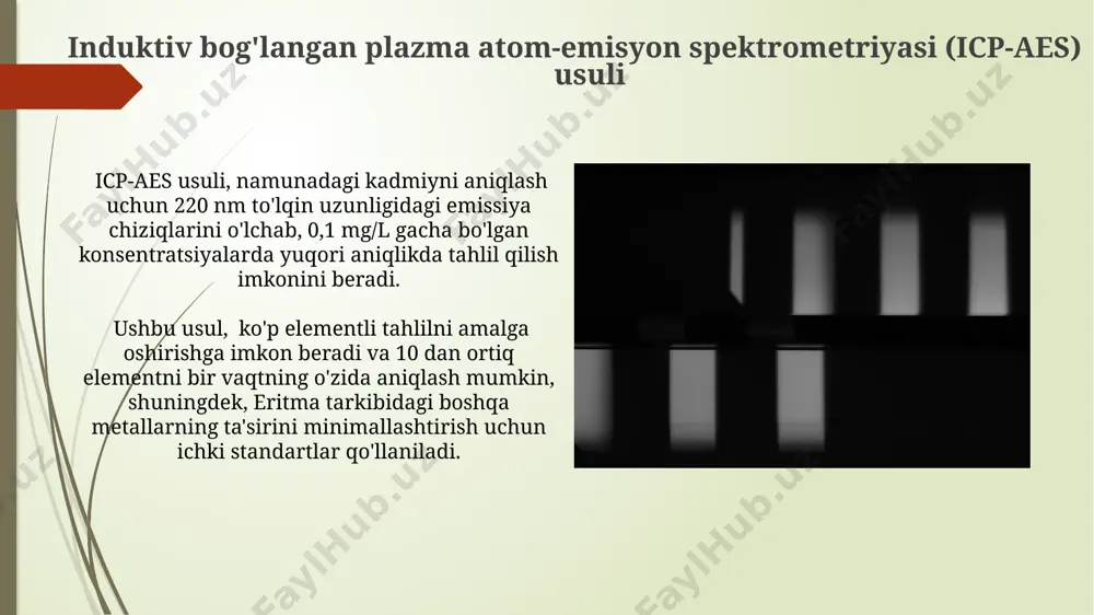 eritma tarkibidagi kadmiyni aniqlash usullari - Page 5