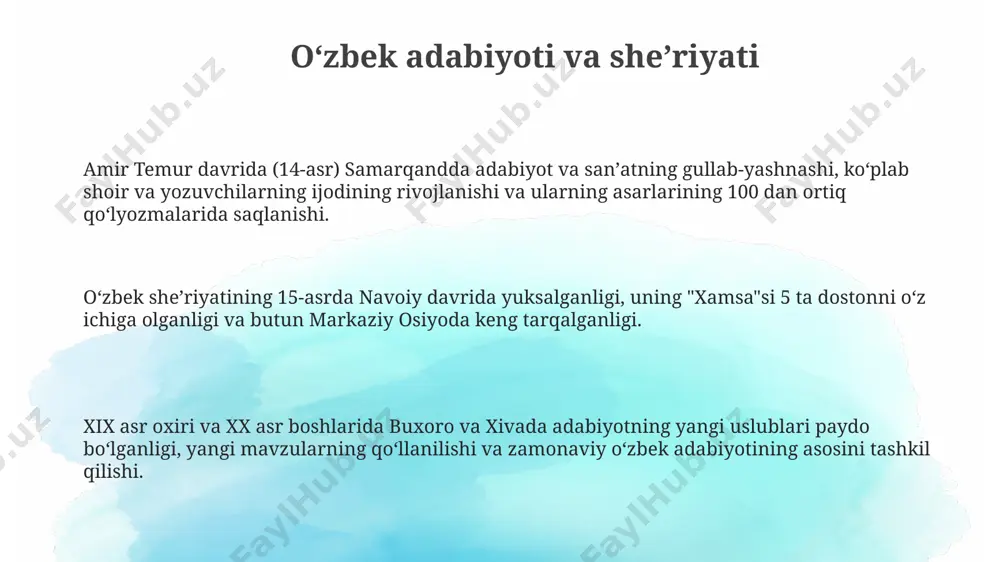 ro shahridagi poʻlkon minorasi va uning atrofidagi muzeylar majmuasi 10 ga yaqin tarixiy binolarni oʻz ichiga olib, 20 mingdan ziyod eksponatni namoyish etadi. toshkentdagi amir temur muzeyida 5000 dan ortiq eksponat, jumladan, noyob qoʻlyozmalar va 15-asrga oid zargarlik buyumlari saqlanadi. madaniy turizm oʻzbekistonda xiva, buxoro va samarqand kabi 3 ta shahar unesconing jahon merosi roʻyxatiga kiritilgan boʻlib, ularning boy madaniy merosini oʻrganish uchun yiliga 1 milliondan ortiq turist tashrif buyuradi. oʻzbekistonning madaniy turizm sektorining 2022-yildagi daromadi 2 milliard aqsh dollaridan oshdi, bu esa samarqand va buxoro kabi tarixiy shaharlarga tashrif buyuruvchilar sonining oshganini koʻrsatadi. oʻzbekistonda 200 dan ortiq muzey va madaniy yodgorliklar mavjud boʻlib, ularning aksariyati milliy hunarmandchilik, arxitektura va musiqa kabi madaniy turizmning turli jihatlarini namoyish etadi. oʻzbek xalqining anʼanaviy hunarmandchiligi xiva va buxoroda 300 dan ortiq yillik tarixga ega bo‘lgan gilam to‘quvchilik anʼanalari, o‘ziga xos naqsh va ranglar palitrasi bilan ajralib turadi, jumladan, tabiiy bo‘yoqlardan foydalanish anʼanasi saqlanib …