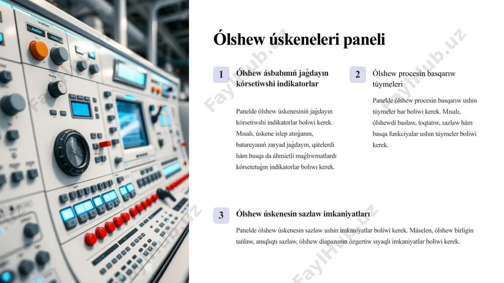ólshem ólshew texnikası hám programmalıq interfeysi - Page 5