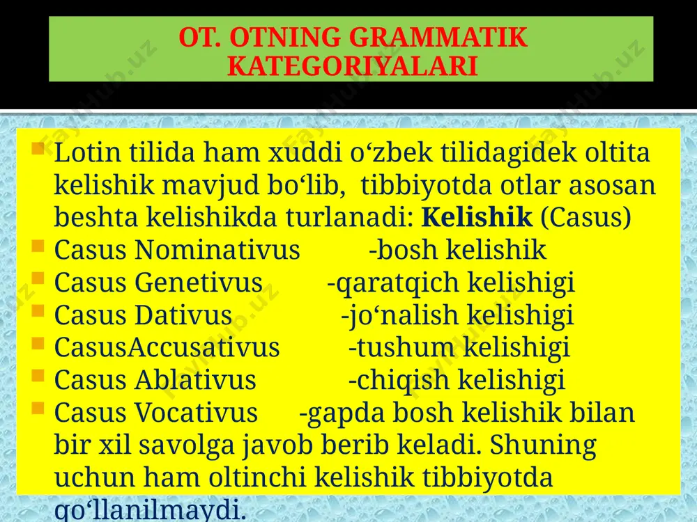 ot. otning grammatik kategoriyalari - Page 5