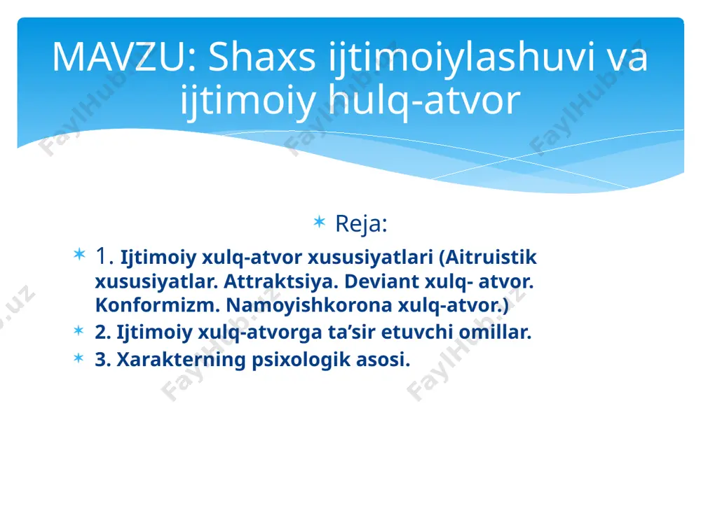 v tomoni (ya’ni muloqotga kirishuvchilar o’rtasidagi ma’lumotlar almashinuvi jarayoni). 2. muloqotning interaktiv tomoni (ya’ni muloqotga kirishuvchi tomonlarning xulq-atvorlariga ta’sir jarayoni). 3. muloqotning perseptiv tomoni (ya’ni muloqotga kirishuvchi tomonlarning bir-birlarini idrok etishlari va tushunishlari bilan bog’liq murakkab psixologik jarayon). ko’pgina olimlar muloqotning inson hayotidagi ahamiyatiga tuxtalib utar ekanlar, uning qator vazifalari, funksiyalarini ajratadilar. masalan, taniqli rus olimi b.f.lomov uning funksiyalariga quyidagilarni kiritadi; a) ma’lumotlar almashinuvi funksiyasi: agar rasmiy muloqot odamlarning jamiyatda bajaradigan rasmiy vazifalari va xulq-atvor nomlaridan kelib chiksa, masalan, rahbarning o’z qo’l ostida ishlayotgan xodimlar bilan muloqoti, professorning talaba bilan muloqoti va xokazo, norasmiy muloqot - bu odamning shaxsiy munosabatlariga tayanadi va uning mazmuni usha suhbatdoshlarning fikr-uylari, niyat-maqsadlari va emosional munosabatlari bilan belgilanadi. masalan, dustlar suhbati, poyezdda uzoq safarga chiqqan yo’lovchilar suhbati, tanaffus vaqtida talabalarning sport, moda, shaxsiy munosabatlar borasidagi munozaralari. odamlarning asl tabiatlariga mos bo’lgani uchun ham norasmiy muloqot doimo odamlarning hayotida ko’prok vaqtini oladi va bunda ular charchamaydilar. …