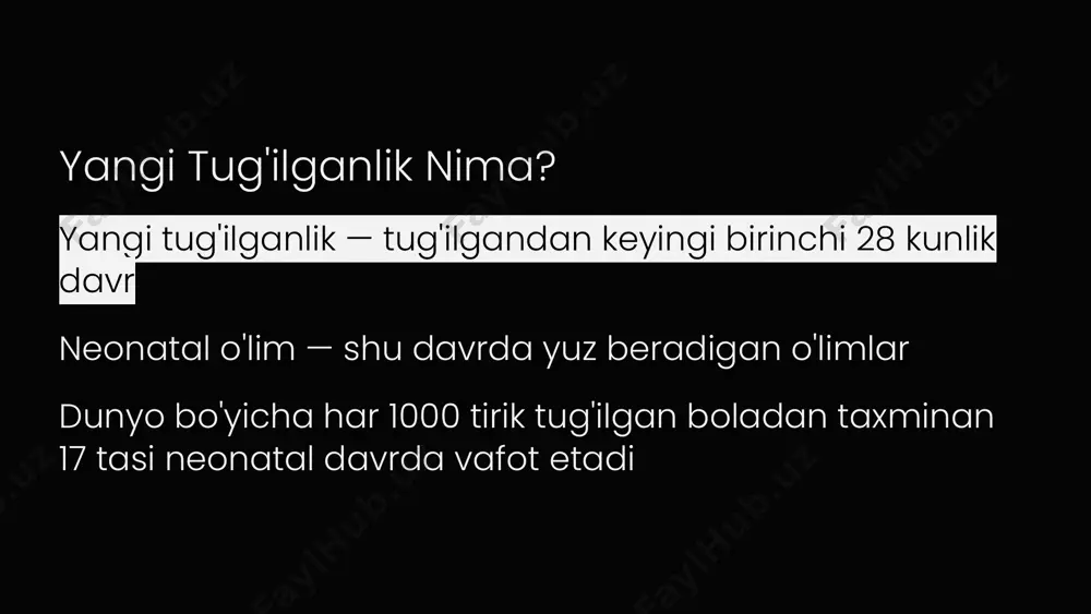 yangi tug'ilganlik tushunchasi va go'daklar o'limi - Page 3