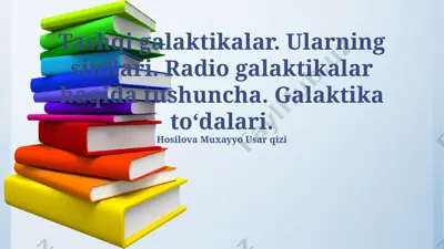 tashqi galaktikalar haqida — PPTX