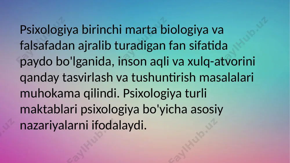 psixologik maktablarning yuzaga kelishi tarixi - Page 3