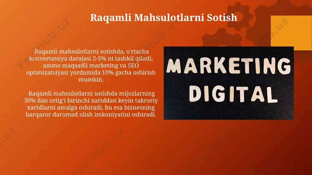 eklama va marketing ijtimoiy media platformalarida 2 million dan ortiq obunachilarga ega bo‘lgan influencer marketingi, brend xabardorligini oshirishda samarali vosita hisoblanadi. e-commerce platformalarida mahsulot sotishni 15% ga ko‘paytirish uchun kontekstual reklama va retargeting strategiyasidan foydalanish tavsiya etiladi. bulut xizmatlari bulut platformalari saas (software as a service), paas (platform as a service) va iaas (infrastructure as a service) kabi turli xil xizmat modellarini taklif qilib, biznes ehtiyojlariga moslashuvchanlikni ta'minlaydi. bulut xizmatlari, mijozlarga 99,9% va undan yuqori darajada ishonchlilikni ta'minlash uchun ortiqcha imkoniyatlar va ma'lumotlarni bir necha serverlarga taqsimlash kabi texnologiyalardan foydalanadi. e'tiboringiz uchun rahmat @taqdimot_robot image2.png image3.svg image5.png image8.jpg image9.jpg image10.jpg image11.jpg image12.jpg image13.jpg image14.jpg image15.jpg image16.jpg image17.jpg image18.jpg image19.jpg image1.png