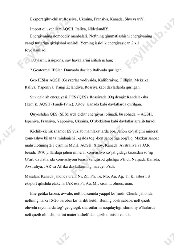 jahonda aniqlanilgan gaz zaxirasini taqsimlanishi - Page 4