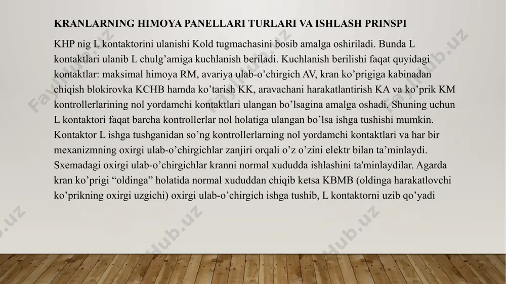 kranlarning himoya panellari - Page 5