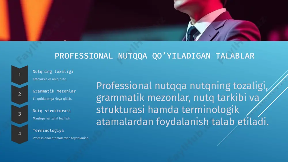 turizm xodimlarining nutq madaniyat va unga qo’yiladigan talablar - Page 5