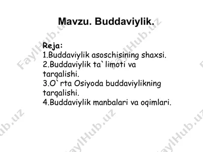 buddaviylik — PPTX