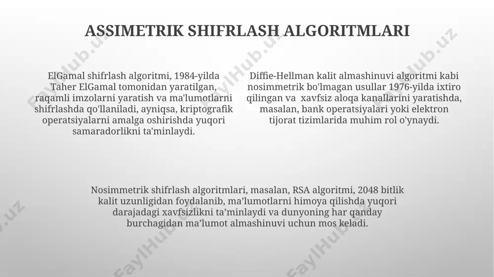 axborot xafsizligida simmetrik va assimetrik shifrlashning o'rni - Page 4