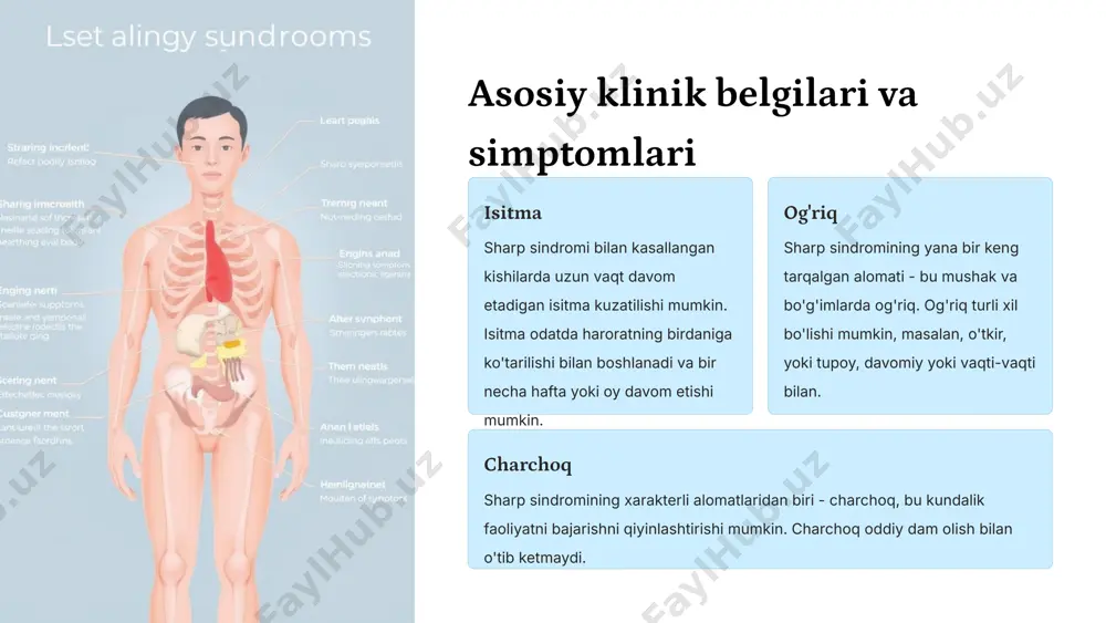 sharp sindromi: klinik ko'rinishlari va tashxisi - Page 4