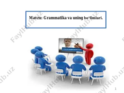 grammatika va uning bo'limlari — PDF