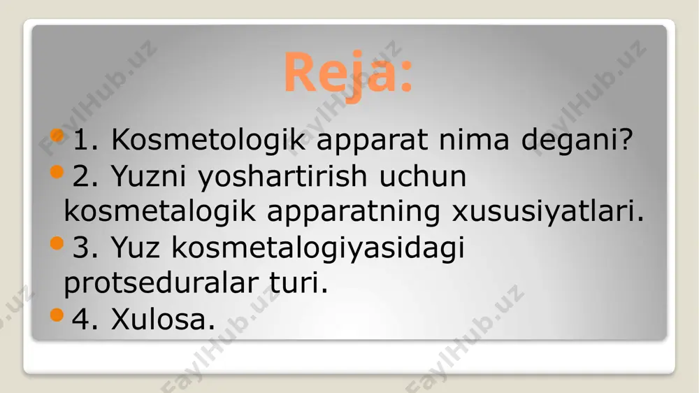 trech belgilari. vizual kamchiliklar: yosh dog'lari, sepkillar, o'rgimchak tomirlari va to'r, notekis teri rangi. yoshga bog'liq o'zgarishlar: mo''tadil ptozis (to'qimalarning sarkması), yuz konturining tiniqligini yo'qotish, er-xotin jag'ning paydo bo'lishi. albatta, bu faqat mumkin bo'lgan ko'rsatkichlarning taxminiy tavsifi. muayyan muammoga ta'sir qilishning eng samarali usullari va kosmetologik apparat usullaridan foydalanish zarurati bemorning individual holatiga qarab kosmetolog tomonidan baholanadi. uskuna protseduralariga qarshi qo'llash mumkin bo'lmagan holatlarning umumiy ro'yxati unchalik keng emas - ammo har bir alohida holatda ham kosmetolog, ham (har qanday kasallik bo'lsa) ixtisoslashgan shifokor bilan alohida maslahatlashishga arziydi. shunday qilib, quyidagi holatlarda yuz va tananing apparatli kosmetologiyasidan voz kechish tavsiya etiladi: homiladorlik va laktatsiya; yaqinda o'tkazilgan sars; davolash joylarida o'tkir yuqumli yoki yallig'lanish jarayoni; onkologik kasalliklarning mavjudligi; qon ivishi bilan bog'liq muammolar; surunkali kasalliklar, shu jumladan metabolik kasalliklar va otoimmün jarayonlar. yuz kozmetologiyasidagi prosedura turlari zamonaviy apparat kosmetologiyasida aralashuvlar chuqurligi, ishlatiladigan asbob-uskunalar, teriga ta'sir qilish usullari va ... marketing nomlari …