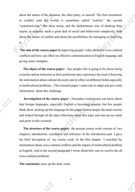 bout material resources or negotiable interests. in addition to framing the contexts in which conflict is understood and pursued by individuals, culture also links individual identities to collective ones. this fact is important in understanding the basis of most ethnic or nationalist conflicts, in which selected cultural material is utilized to constitute special sorts of social groups, those based upon putative (and primordial) ties of shared kinship, history, language, or religion. understanding the impact of cultural difference is especially important for analysts or practitioners of conflict resolution who work in intercultural contexts, since culture affects many of the communicational or interlocutory processes that lie at the heart of most conflict resolution techniques. finally, because of increasing transnational exchanges, the coming century will see many more encounters among individuals of all each race encompasses a multitude of different ethnic groups. an ethnic group refers to people who are closely related to …