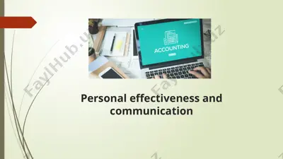 personal effectiveness and communication — PPT