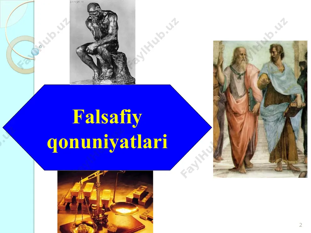 ham voqea yoki hodisa mavjud emas. demak, o'zaro boblanish va ta'sir natijasida narsa-hodisalarda o'zgarish sodir bo'ladi. lekin, barcha o'zgarishni har doim ham birdaniga, yaqqol sezish mumkin emas. chunki olamning namoyon bo'lishi turli darajada bo'lganligi sababli, o'zgarishlar ham turlichadir. 10 «harakat» tushunchasi «borliq falsafasi» mavzuida yoritilganligi sababli, bu yerda uning quyidagi qisqa ta'rifi bilan cheklanamiz: harakat deb olamdagi har qanday o'zgarishga aytiladi. rivojlanish tushunchasi esa quyidan yuqoriga, oddiydan murakkabga tomon ilgarilab boruvchi harakatni ifodalaydi. lekin bu jarayon goh to'bri chiziqli, goh asta-sekin kengayib boradigan spiralsimon shakldagi harakatdan iborat bo'lishi mumkin. bunda doimiy bir tomonga, masalan, vaqtning o'tmishdan kelajakka tomon o'tishi ham, lekin makonda voqea va hodisalarning takrorlanishi, zamonda orqaga qaytishlar ham sodir bo'lib turadi. ba'zida taraqqiyotning ma'lum bir bosqichida oldingi bosib o'tilgan davr takrorlangandek bo'ladi, ammo bu ilgarigidan farq qiladigan, boshqacharoq tarzdagi takrorlanishdir. 11 qonun tushunchasi. dunyoning mavjudligi ana shunday botiniy va zohiriy o'zgarishlarning abadiy takrorlanib turishidan iboratdir. bu takrorlanishlar esa …