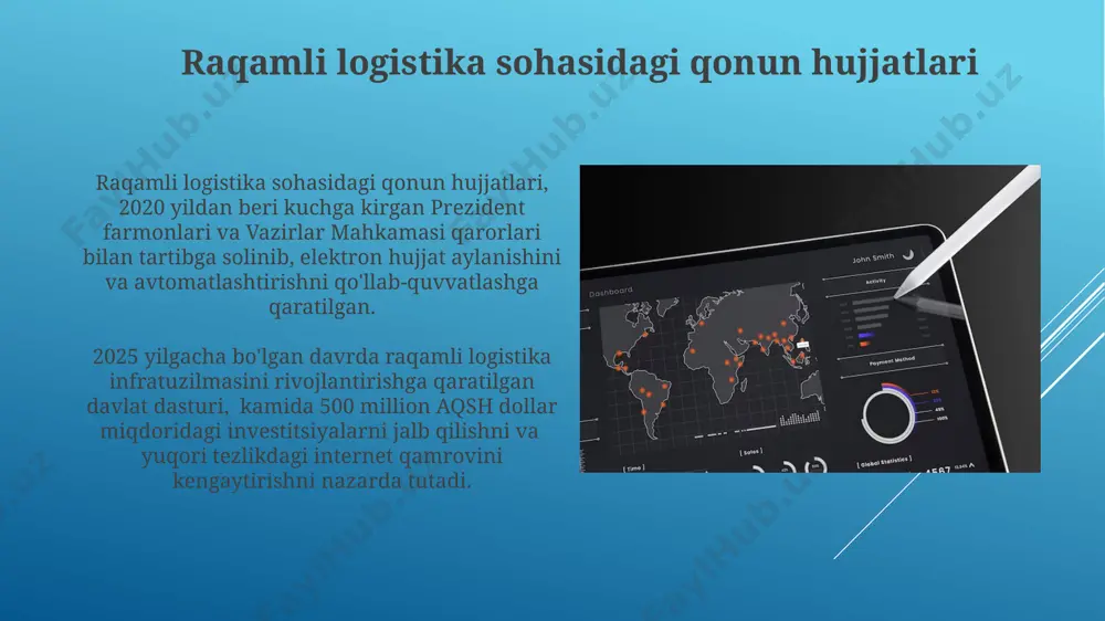 o'zbekiston respublikasida raqamli logistika jarayonining bugungi holatiga hisobot - Page 5