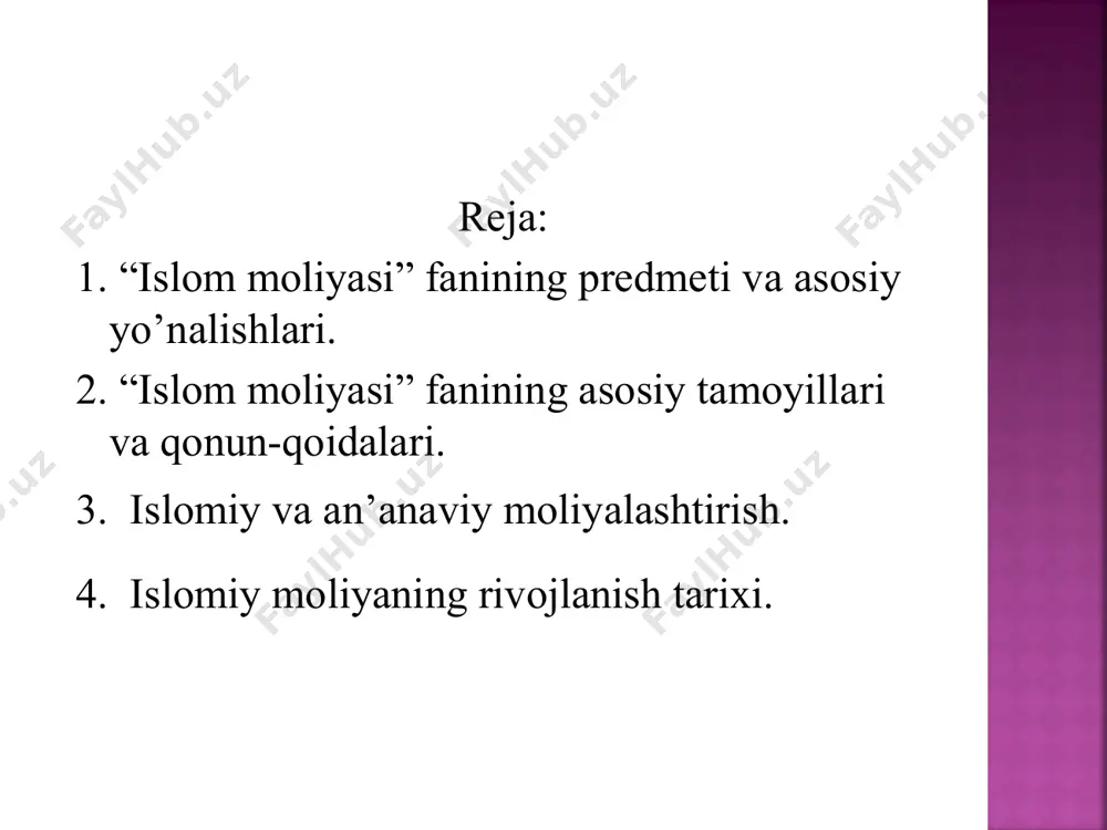 ik yuzasidan muomala qiladi. ya’ni «men senga ma’lum muddatga, ma’lum miqdor pul beraman. sen bu pulni buncha foizga ko‘paytirib berasan», deydi. agar tayinlangan muddatdan kech qolsa, yana ustiga foiz qo‘shiladi va hokazo. bir toifa odamlar boshqalarning nochor holidan mehnatsiz boylik orttirish uchun foydalanadilar. riboxo‘rlik bor jamiyatda nohaqlik, iqtisodiy zulm avjiga chiqadi. oqibatda mol mulk bir guruh sudxo‘rlarning qo‘liga o‘tib qolib, jamiyat ularning xohishiga binoan yashashga majbur bo‘ladi.islom johiliyatdagi noma’qulishlardan hech biriga qarshi riboga qarshi o‘t ochgandek o‘t ochmagan. qur’oni karimda bu haqda bir qancha oyatlar kelgan. alloh taolo baqara surasida quyidagilarni aytadi: «riboni yeydiganlar (qabrlaridan) faqat shayton urib, jinni bo‘lgan kishidek turarlar. bu ularning «tijorat ham riboga o‘xshashda»,deganlari uchundir. holbuki, alloh tijoratni halol qilgan, riboni esa harom qilgan. bas, kimki robbidan mav’iza kelganda to‘xtasa, avval o‘tgani o‘ziga va uning ishi allohga havoladir. kimki yana (riboga) qaytsa, ana o‘shalar olov sohiblaridir. ular unda mangu qoluvchidirlar» (275-oyat). xuddi o‘sha kuni odamlar qabrlaridan …