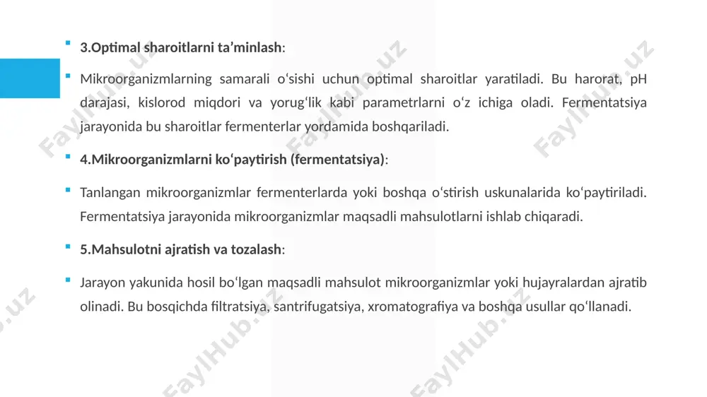 mikroorganizmlarni kulturalashning biotexnologik jarayonlari - Page 5