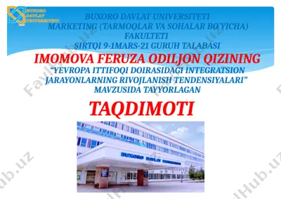 integratsiyalashuv jarayonlari va ularning natijalari — PPTX