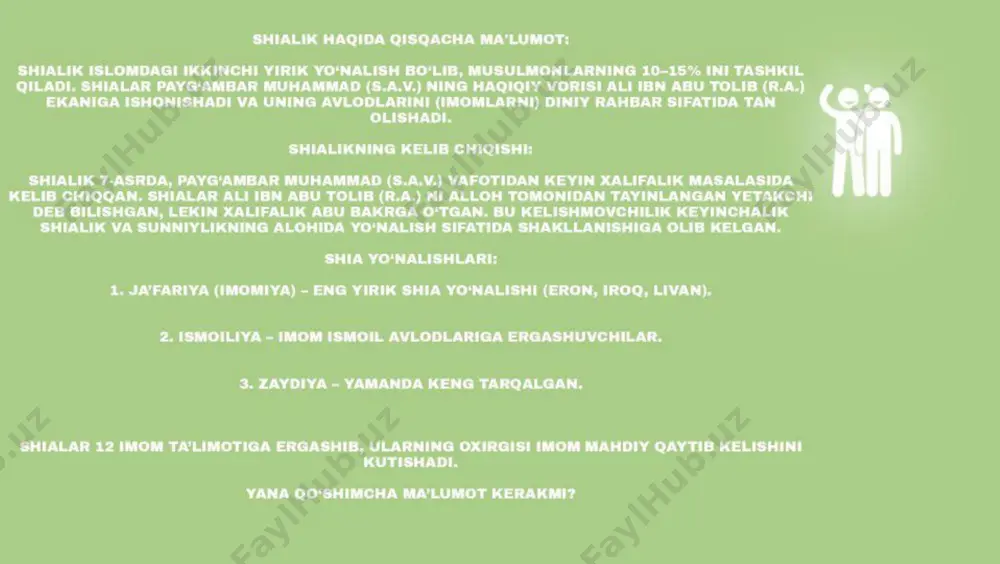 islom dinidagi maktablar va aqidaviy yo'nalishlar - Page 4