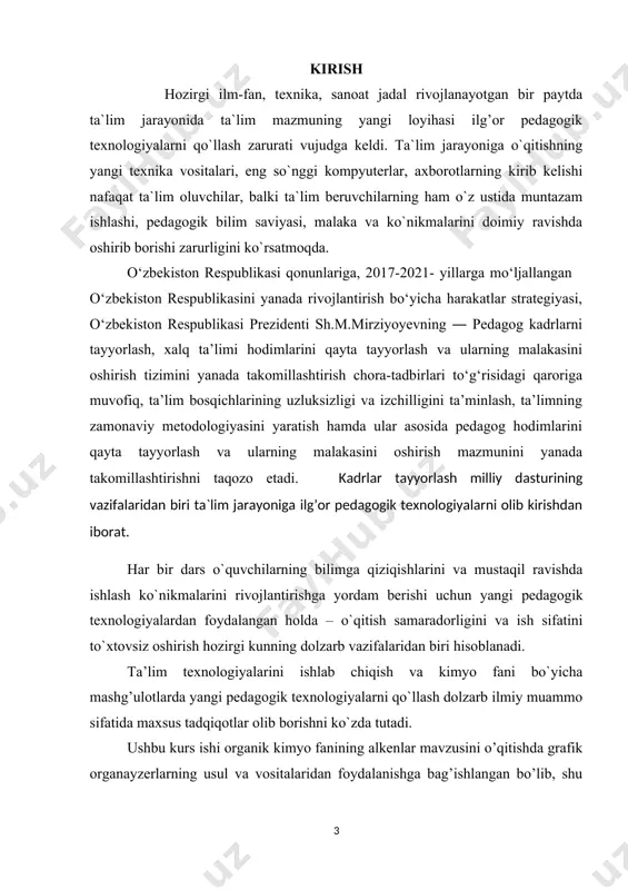 tashqari bir yoki bir nechta boshqa elementlarning atomlari (geteroatomlar)ni tutadigan organik moddalar. halqasida azot (n), kislorod (o), oltingugurt (s) tutadigan geterosiklik birikmalar katta ahamiyatga ega boʻlib, ularga nuklein kislotalar, oqsillar va b. molekulalari tuzilishida ishtirok etadigan alkaloidlar, vitaminlar, antibiotiklar va tabiiy pigmentlar kiradi. xalqaro nomenklaturaga asosan muhim geterosiklik birikmalarning trivial nomlari saqlanib qolgan. masalan: pirrol, furan, tiofen. halqasida 3 tadan 10 tagacha atom tutgan monotsiklik geterosiklik birikmalarning nomlari ulardagi geteroatomlar (n — aza, o — oksa, s — tia, p — fosfa va h.k.)ni, aʼzolarining sonini, halqalarning toʻyingan yoki toʻyinmaganligini eʼtiborga olgan holda tuziladi. masalan: aziridin, tiren, tiyet, 1,3-dioksolan, pergidropirimidin. 5 va 6 aʼzoli toʻyinmagan geterosiklik birikmalar aromatik xossaga ega boʻlganligi sababli geteroaromatik birikmalar deb ataladi. ular (mas, tiofen, pirrol, piridin)ning kimyoviy xossalari benzol va uning hosilalariga oʻxshashdir. geterosiklik birikmalarga koʻpchina moddalar, mas, furan guruhiga furfurol (plastmassa i.ch.da ishlatiladigan xom ashyo), pirrol hosilasiga oʻsimliklar xlorofili va qon gemini kiradi. geterosiklik …