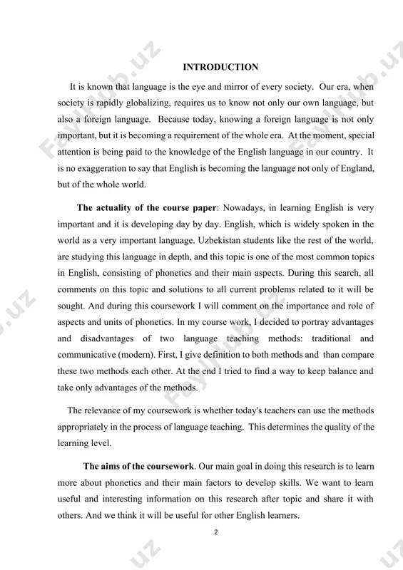 ion, list of used literatures. chapter.i interactive methods in teaching english language since learning foreign languages is gaining importance today, languages are taught not only in higher education institutions, schools, but also in pre-school educational institutions. if the lessons are not taught with unique and interesting methods, it can become a difficult task to attract students to the lesson. if traditional methods are used in the lessons, if they are conducted in an interesting way, this not only ensures the quality of the lesson, but also prevents boredom and attracts passive students to participate in the lesson. there are a number of interesting games in the process of teaching english. it is worth mentioning that when teaching language to children, it is necessary to use such games in which all students participate equally and learn new things from the lesson (for example, new vocabulary can be memorized, if this process …