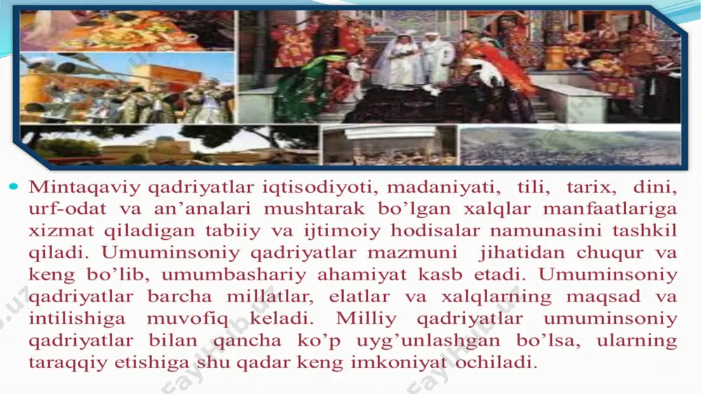 milliy urf odatlar qadriyatlar va ananalarning qayta tiklanishi. - Page 4